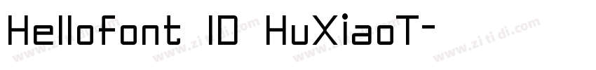 Hellofont lD HuXiaoT字体转换